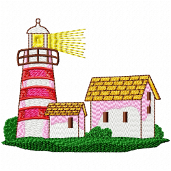 Lighthouse Embroidery Design 10 Lighthouse Embroidery Design 10